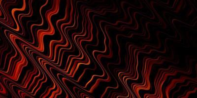 Dark Red vector texture with curves