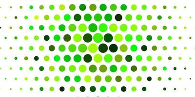 Light Green vector pattern with spheres