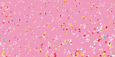 Light multicolor vector backdrop with chaotic shapes.