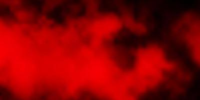 Dark Red vector layout with cloudscape.