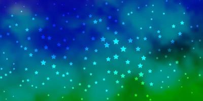 Dark Multicolor vector pattern with abstract stars.