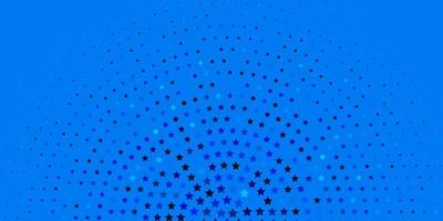 diseño de vector azul claro con estrellas brillantes.