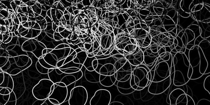 patrón de vector gris oscuro con formas abstractas.