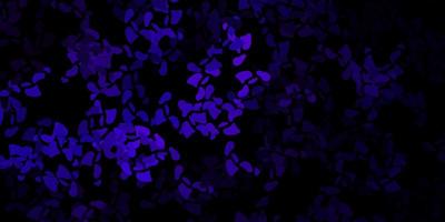 Dark purple vector background with random forms.