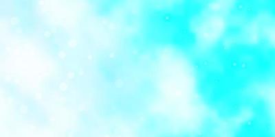 Light BLUE vector background with small and big stars.