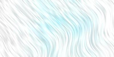 Light BLUE vector background with curved lines