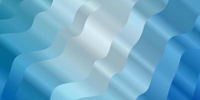 Light BLUE vector background with curved lines