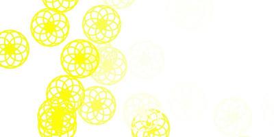 Light Yellow vector background with spots.