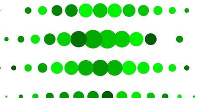 Light Green vector texture with circles.