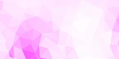 Light pink vector abstract triangle texture.