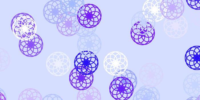 textura de vector púrpura claro con discos.
