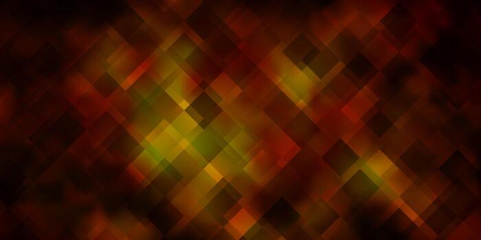 Dark Yellow vector pattern in square style.