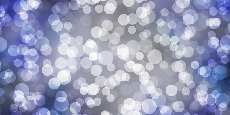 Dark BLUE vector background with circles.
