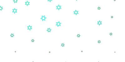 Light green vector pattern with coronavirus elements.