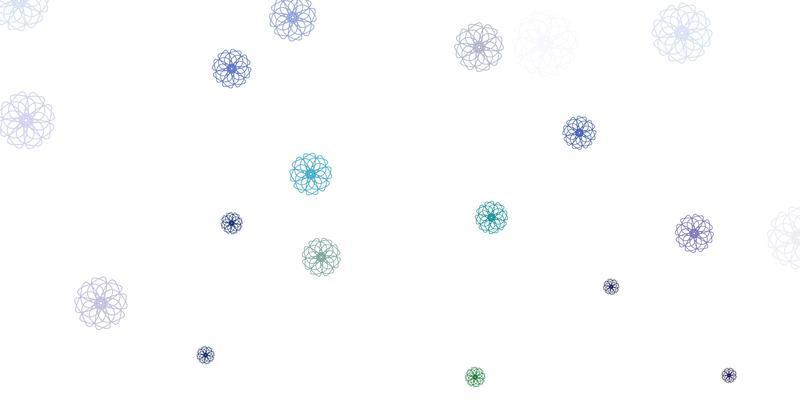 Light multicolor vector natural artwork with flowers.