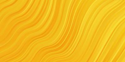 Dark Yellow vector template with lines.