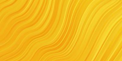 Dark Yellow vector template with lines.