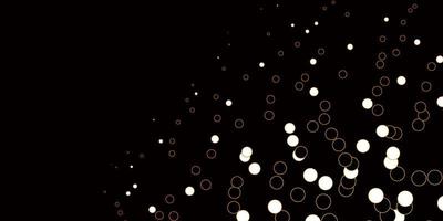 Dark Orange vector template with circles.