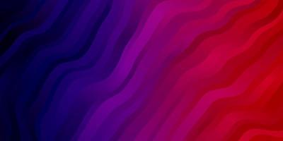 Dark Purple, Pink vector template with curved lines.