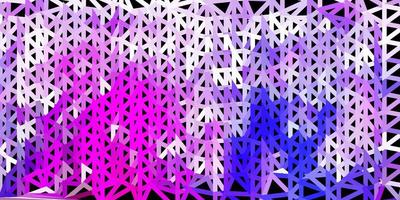 Light purple, pink vector polygonal pattern.