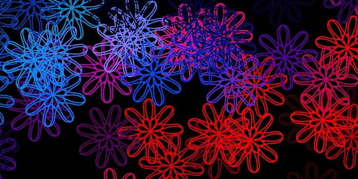 Dark Blue, Red vector template with abstract forms.