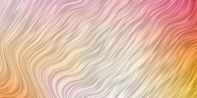 Light Pink, Yellow vector background with wry lines.