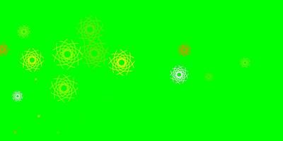 Light Green, Yellow vector template with abstract forms.