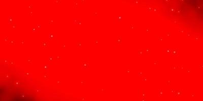 Light Red vector background with colorful stars.
