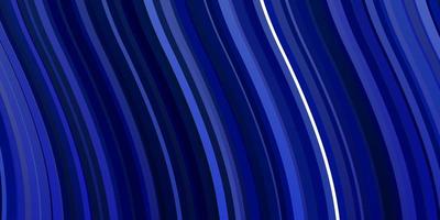 Dark BLUE vector background with bent lines