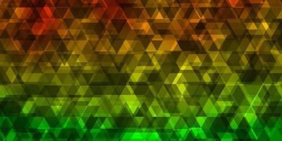 Light Blue, Yellow vector background with lines, triangles.
