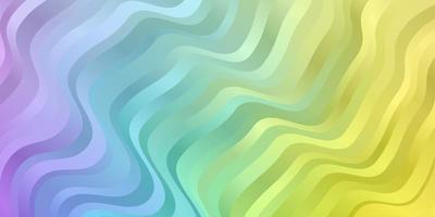 Light Multicolor vector background with curves.