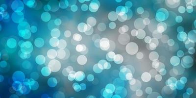 Light BLUE vector backdrop with circles.