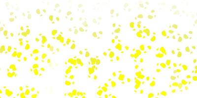 Light yellow vector texture with memphis shapes.