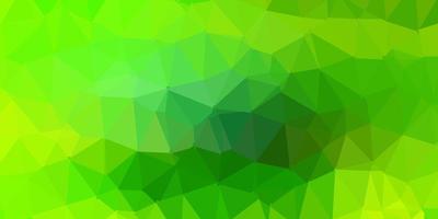 Light green, yellow vector triangle mosaic pattern.