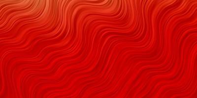 textura de vector rojo claro con curvas.