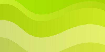Light Green, Yellow vector backdrop with curves.