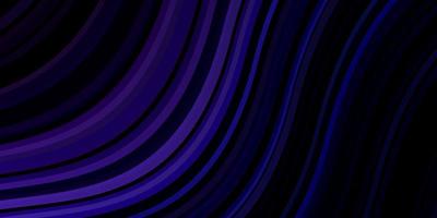 Dark Pink, Blue vector background with curves.