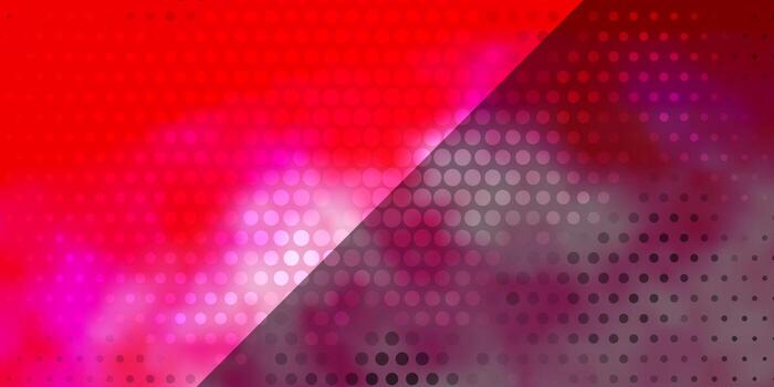 Light Red vector background with circles.