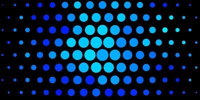 Dark BLUE vector pattern with circles.