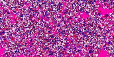 Light purple, pink vector texture with bright snowflakes.