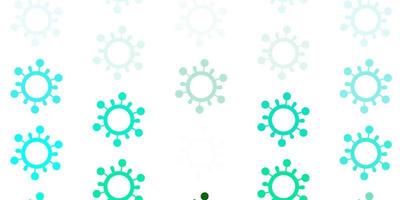 Light Green vector template with flu signs.