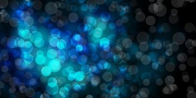 Dark BLUE vector layout with circles.