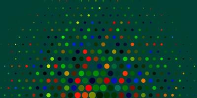 Light Multicolor vector background with bubbles.