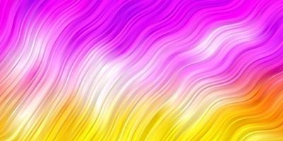 Light Pink, Yellow vector pattern with lines.