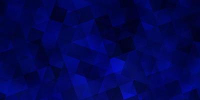 Dark BLUE vector template with crystals, squares.
