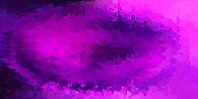 Light purple, pink vector abstract triangle pattern.