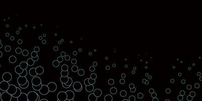 Dark Green vector layout with circle shapes.