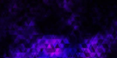 Dark Purple, Pink vector background with lines, triangles.