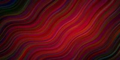 Dark Red, Yellow vector texture with curves