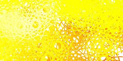 Light Yellow vector pattern with abstract shapes.